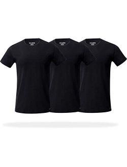 Men's Slim Fit Crew Neck T-Shirts, 3 Pack Super Soft Tees, AMZ Exclusive