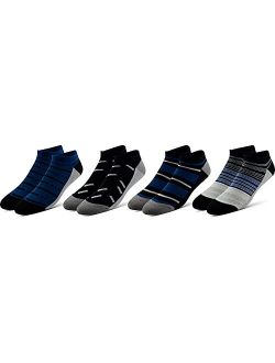Mens Cushion Low Cut Socks, 4 Pack, Cushioned Athletic Socks, AMZ Exclusive