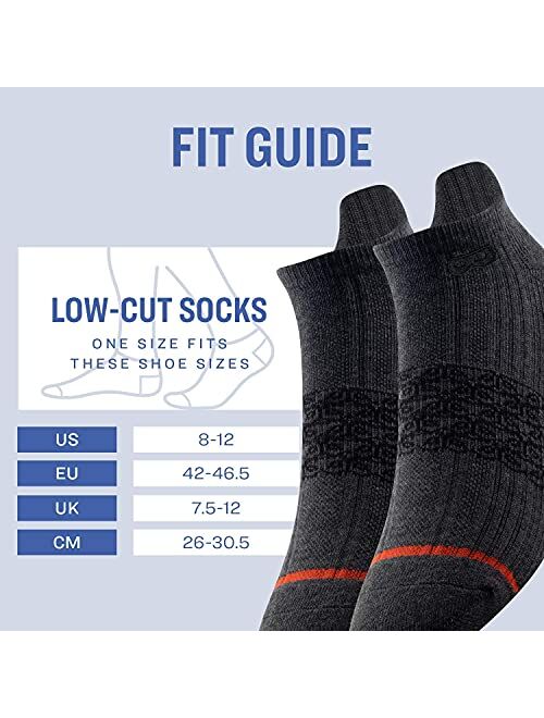 Pair of Thieves Men’s Cushion Low Cut Socks, 4 Pack, Cushioned Athletic Socks, AMZ Exclusive