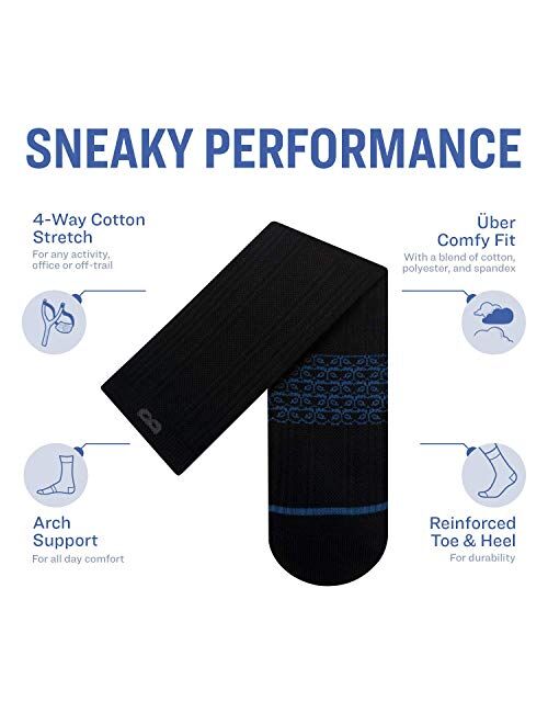 Pair of Thieves Men’s Cushion Ankle Socks, 4 Pack, Cushioned Athletic Socks, AMZ Exclusive
