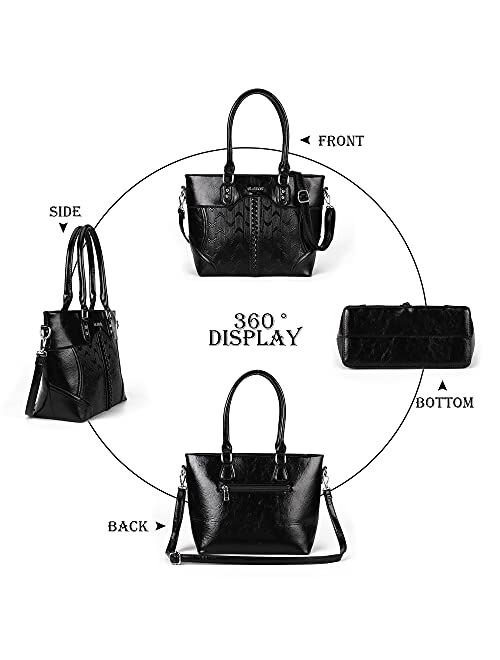 Gladdon Large Tote Bags for Women PU Leather Shoulder Handbags for Ladies