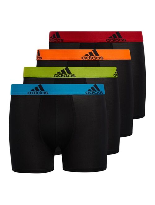 adidas Big Boys Performance Boxer Brief, Pack Of 4