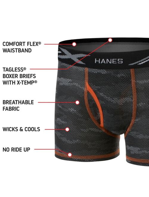 Hanes Big Boys Ultimate X-Temp Assorted Boxer Brief, Pack of 5
