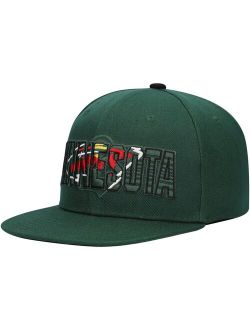 Youth Green Minnesota Wild Lifestyle Snapback Hat