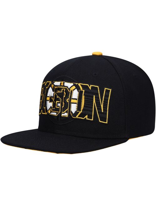Youth Black Boston Bruins Lifestyle Snapback Hat