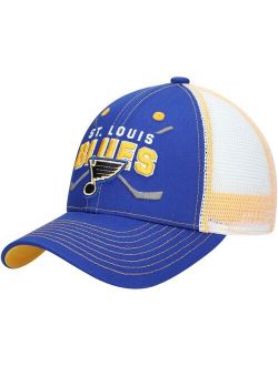 Youth Blue St. Louis Blues Core Lockup Trucker Snapback Hat