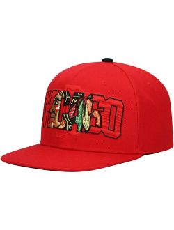 Youth Red Chicago Blackhawks Lifestyle Snapback Hat
