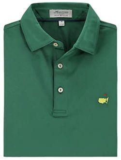 2022 Masters Men's Performance Tech Augusta Green Solid Golf Polo Shirt
