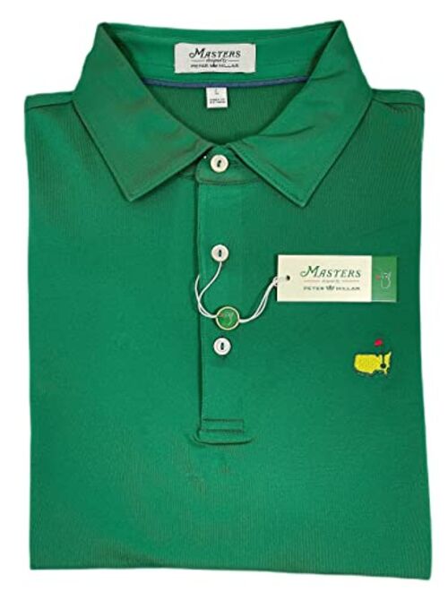 PETER MILLAR 2022 Masters Men's Performance Tech Augusta Green Solid Golf Polo Shirt