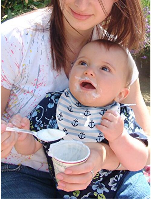 Giftty Bandana Bibs with Teether, BPA-Free Silicone Teething Corner for Babies (5-Pack)