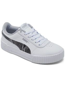 Women's Carina Snake Casual Sneakers from Finish Line