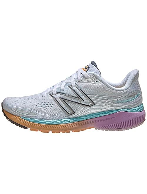 New Balance Fresh Foam 860 v12 Running Shoe - Pale Blue Chill/Light Mango - Wide