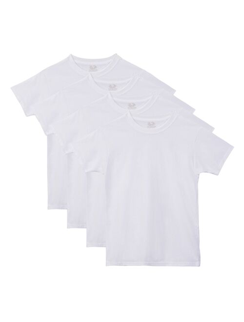 Boys 4-20 Fruit of the Loom® 4-Pack Tag-Free Breathable Crewneck Tees