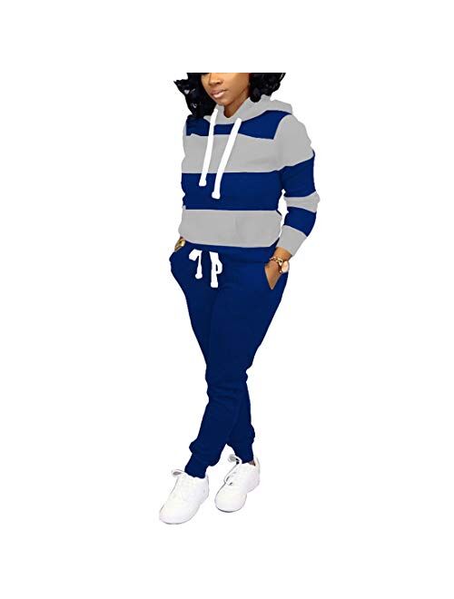 Nimsruc Womens 2 Piece Outfits Casual Sweatsuits Pants Set