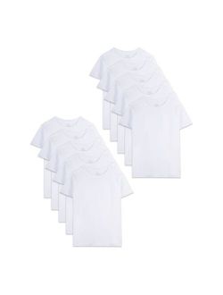 Toddler Boy Fruit of the Loom Signature 10-Pack White Crewneck Tees