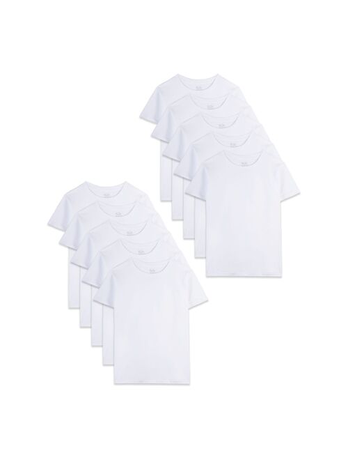 Toddler Boy Fruit of the Loom® Signature 10-Pack White Crewneck Tees