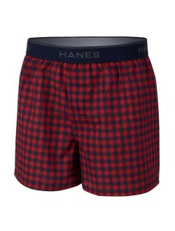 Boys 6-20 Hanes Ultimate 4-Pack Woven Boxers