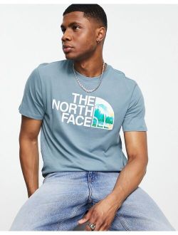 Half Dome t-shirt in blue