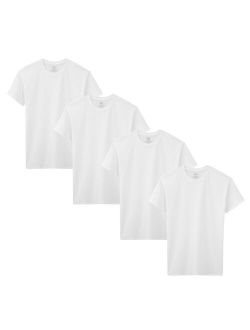 Boys 10-24 Fruit of the Loom 4-Pack Husky Crew Tee