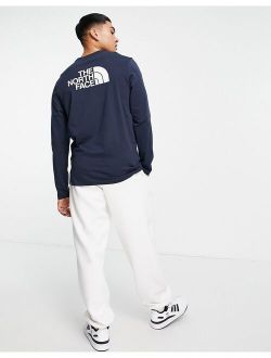 Easy long sleeve t-shirt in navy