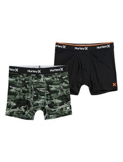 Boys 8-20 Hurley Dry Performance 2-Pack Boxer Briefs