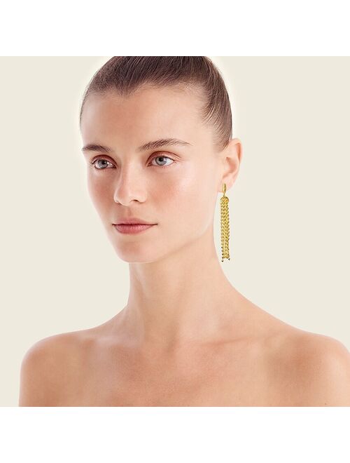 J.Crew Gold-plated Waterfall earrings