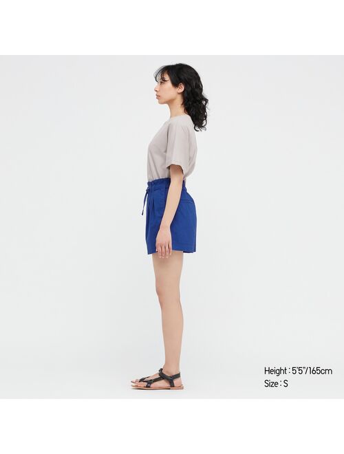 UNIQLO Linen-Cotton 2-tuck Shorts