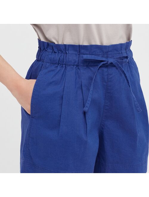 UNIQLO Linen-Cotton 2-tuck Shorts