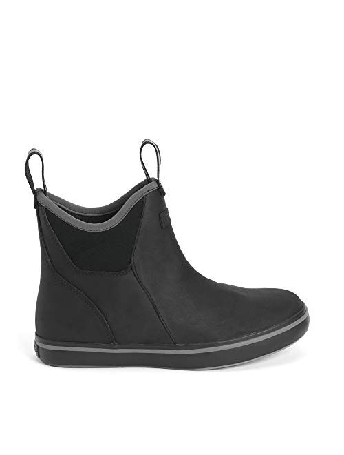 Xtratuf Women's 6 Inch Leather Ankle Deck Boot Black 8