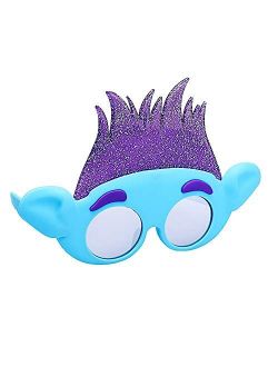 Sun-Staches Officially Licensed Trolls Branch Costume Sunglasses Novelty Party Favor Shades UV400, Multi, One Size (SG3737)