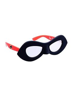 Sun-Staches Costume Sunglasses Lil' Characters Incredible Dash Party Favors UV400, Black/Red, 8"
