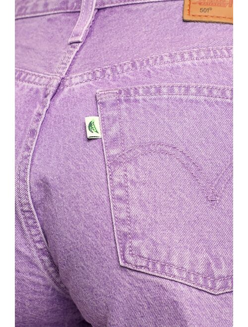 Levi's 501 Original High Rise Lavender Cutoff Denim Shorts
