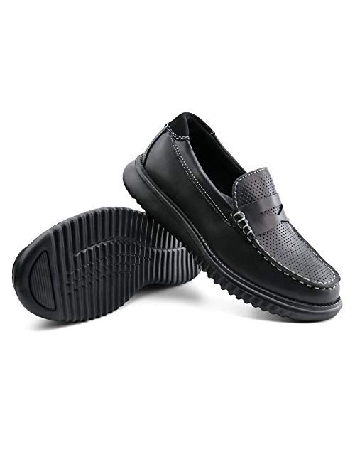 starmerx Boys Loafers Kids Casual Slip On School Shoes Girls Moccasin