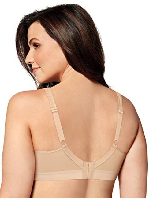 Playtex Women's 18 Hour Easy On, Easy Off Front & Back Close Post Surgery Bra US400C