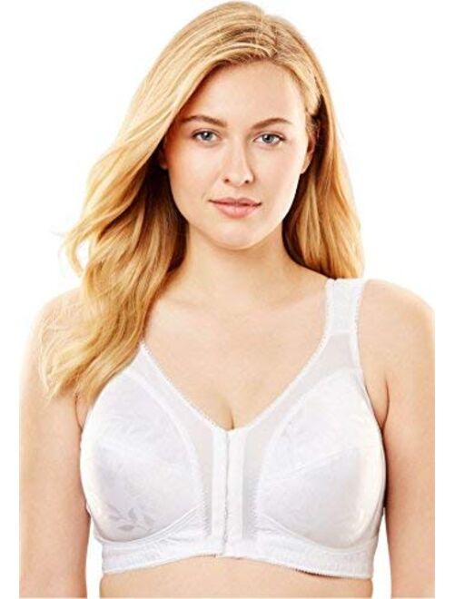 Playtex Women's Plus Size 18 Hour Front-Close Wireless Bra with Flex Back 4695