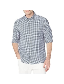 Men's Classic Fit Gingham On-The-Go Performance Shirt