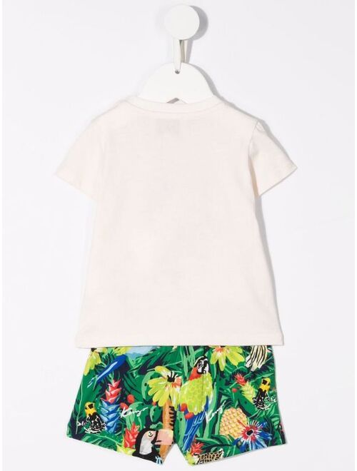 Kenzo Kids jungle-print T-shirt and shorts set