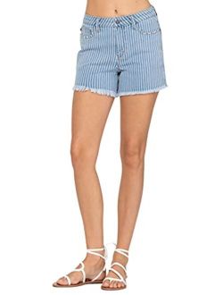 Judy Blue Striped Have to Have Them Summer Shorts! Amazingly Soft and Stretchy Summer Shorts! (Style: 150027)