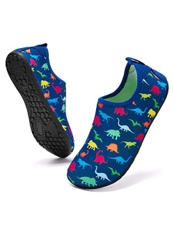 HIITAVE Kids Water Shoes Quick Dry Swim Barefoot Beach Non-Slip Aqua Pool Socks for Boys & Girls Toddler