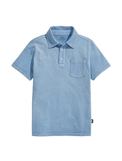 Boys' Short-Sleeve Garment Dyed Island Polo