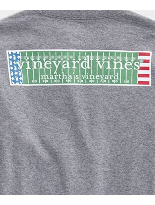 vineyard vines Boys' Long-Sleeve Football Logo Box Pocket T-Shirt