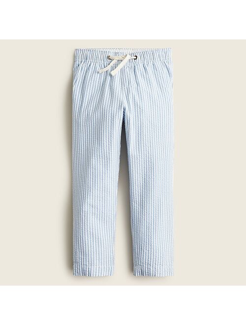 J.Crew Boys Seersucker Relaxed Fit Pull On Pant