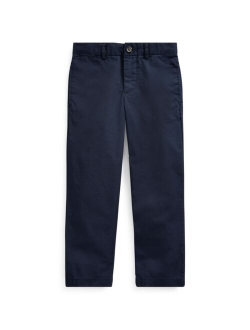 Toddler and Little Boys Straight Fit Stretch Twill Pant