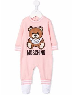 Kids Toy Bear Print Pajama Onesie