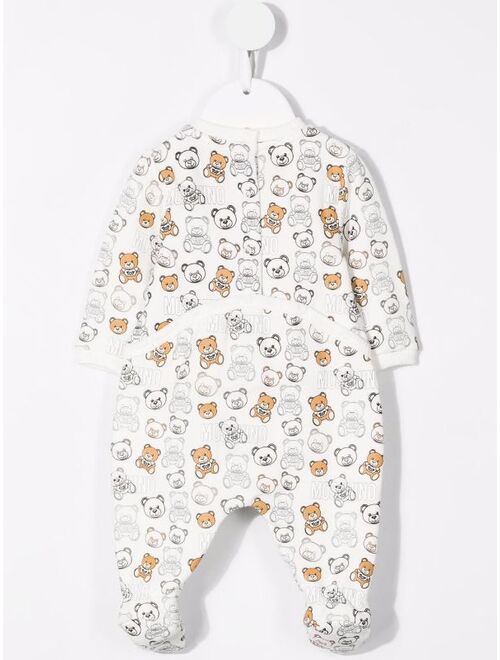 Moschino Kids teddy bear-print cotton pajamas