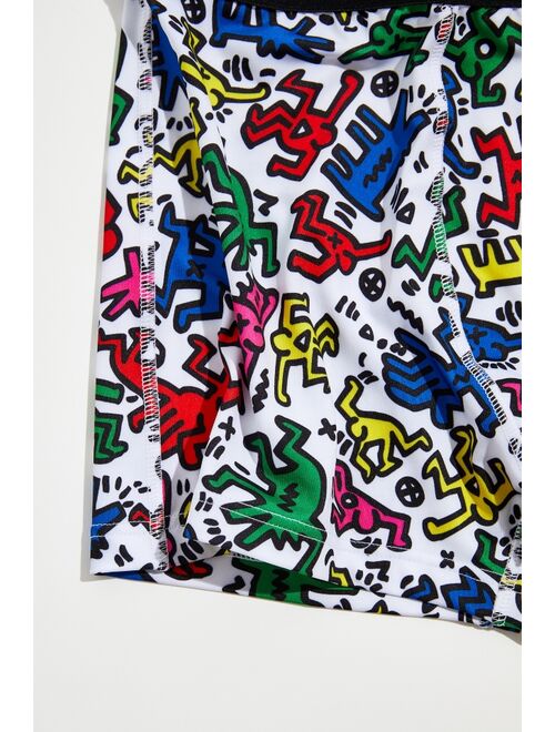 Urban Outfitters Keith Haring Dancing Guy Allover Print Boxer Brief