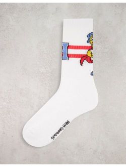 sport socks with Homer varsity design