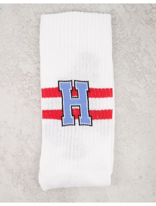ASOS DESIGN sport socks with Homer varsity design