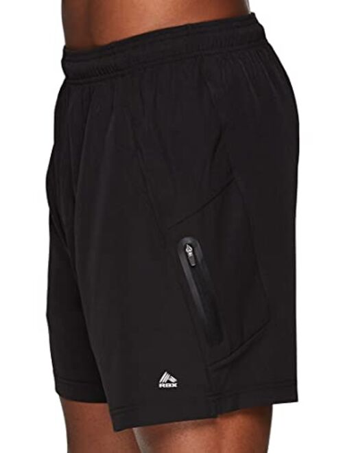 RBX Active Men's 9-Inch Inseam Stretch Woven Athletic Basketball Gym Shorts with Pockets