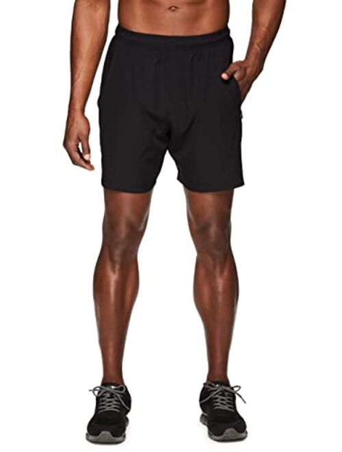 RBX Active Men's 9-Inch Inseam Stretch Woven Athletic Basketball Gym Shorts with Pockets